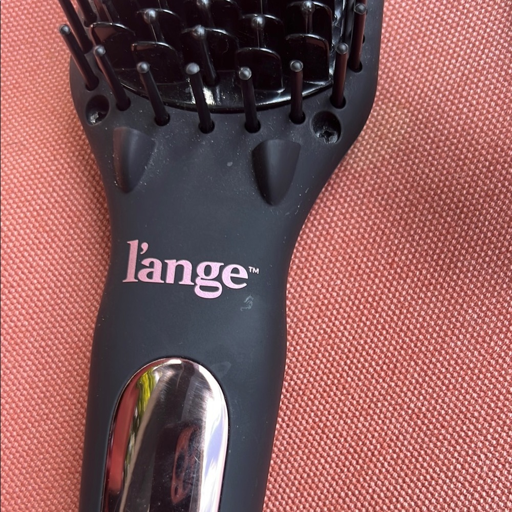 Lange Black and Pink Hair Straightening Brush